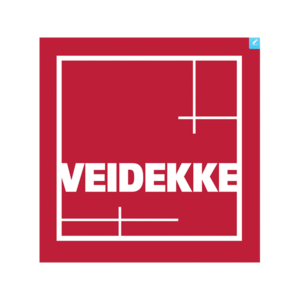 a red and white logo with the words wedekie.