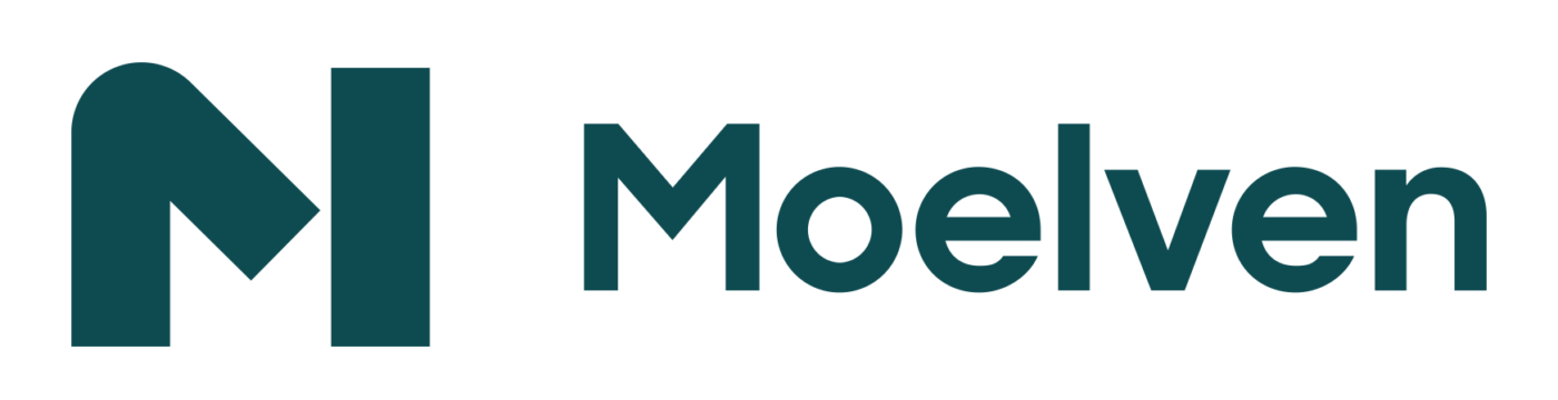 the logo for moelven.